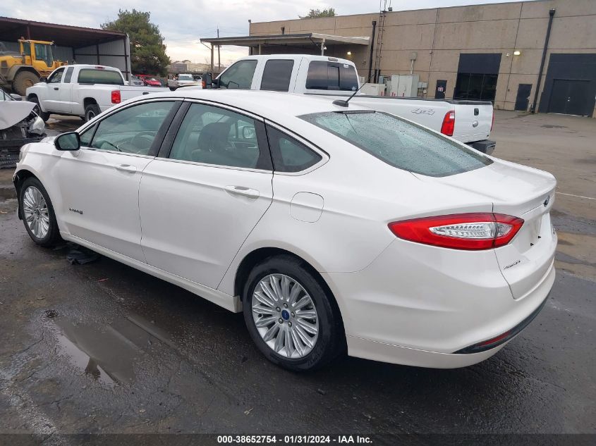 2013 FORD FUSION HYBRID SE - 3FA6P0LUXDR250572
