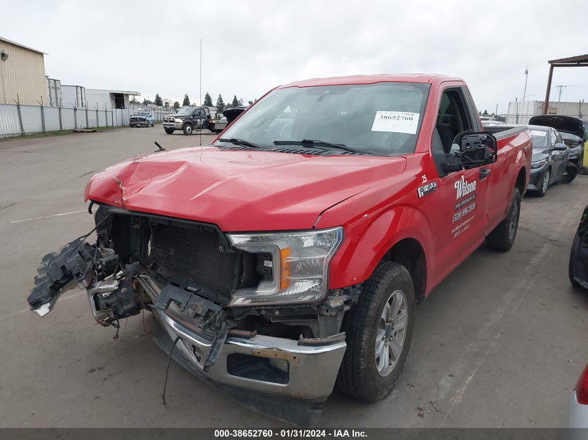 VIN 1FTMF1C59KKE18545 2019 FORD F-150 XL