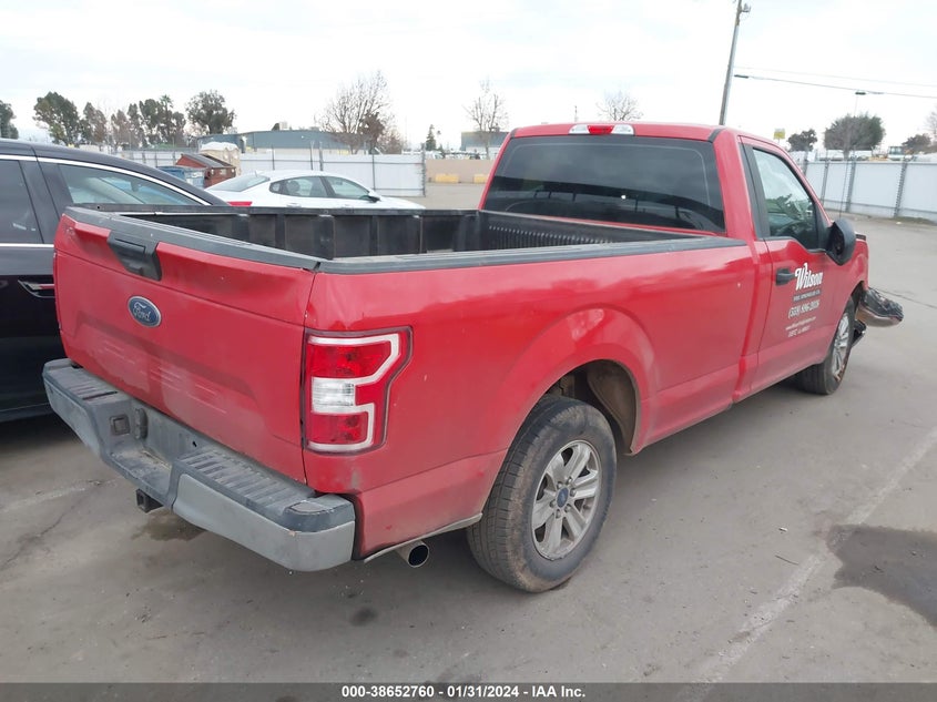 VIN 1FTMF1C59KKE18545 2019 FORD F-150 XL