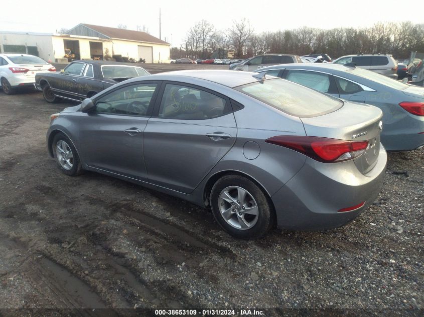 2015 HYUNDAI ELANTRA SE (ULSAN PLANT) - KMHDH4AE0FU444729