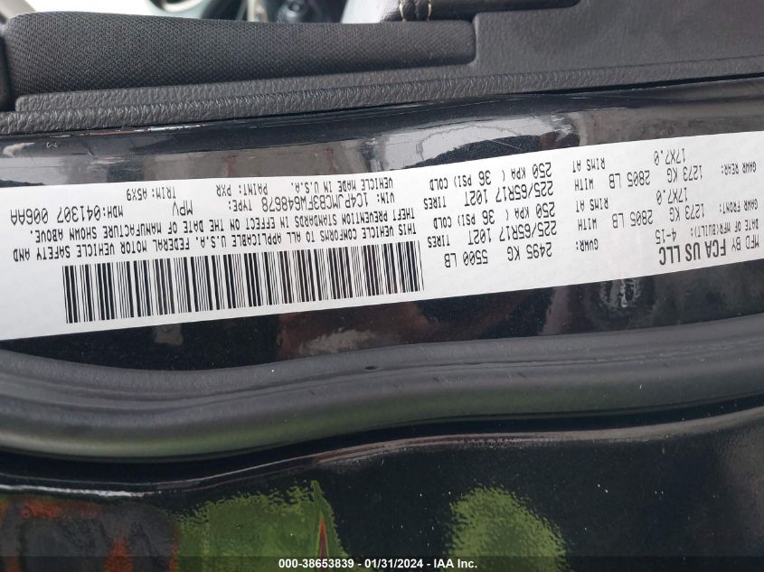 2015 JEEP CHEROKEE LATITUDE - 1C4PJMCB3FW648678