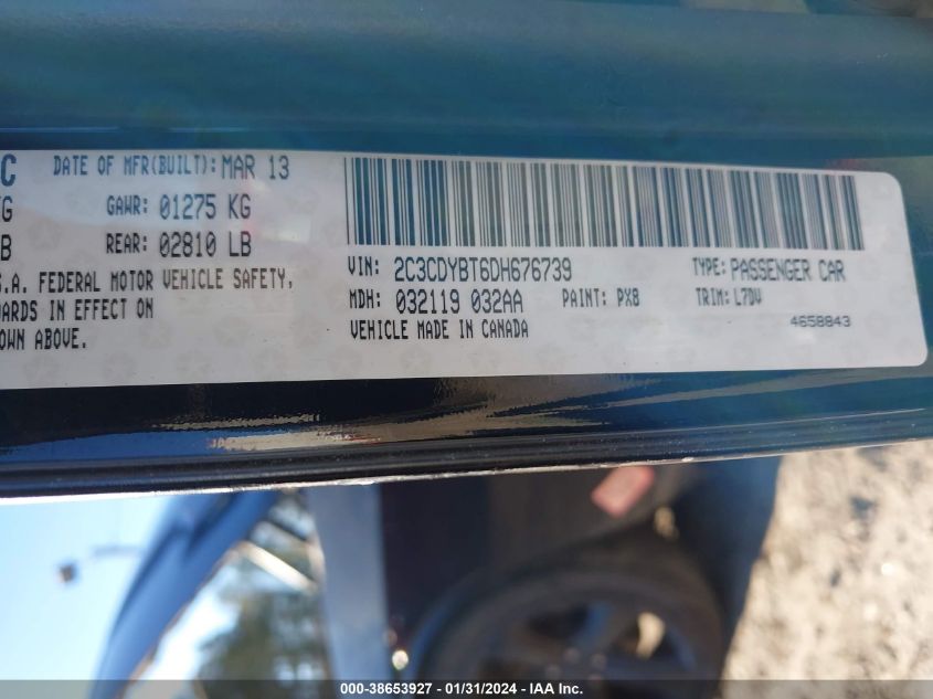 2013 DODGE CHALLENGER R/T - 2C3CDYBT6DH676739