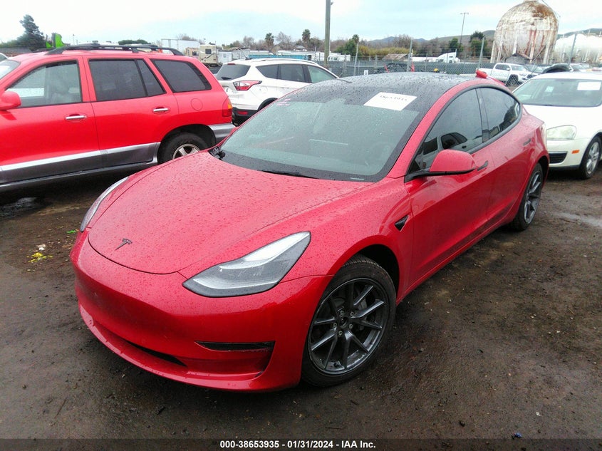 VIN 5YJ3E1EB0NF297438 2022 TESLA MODEL 3 LONG RANGE DUAL MOTOR ALL-WHEEL DRIVE