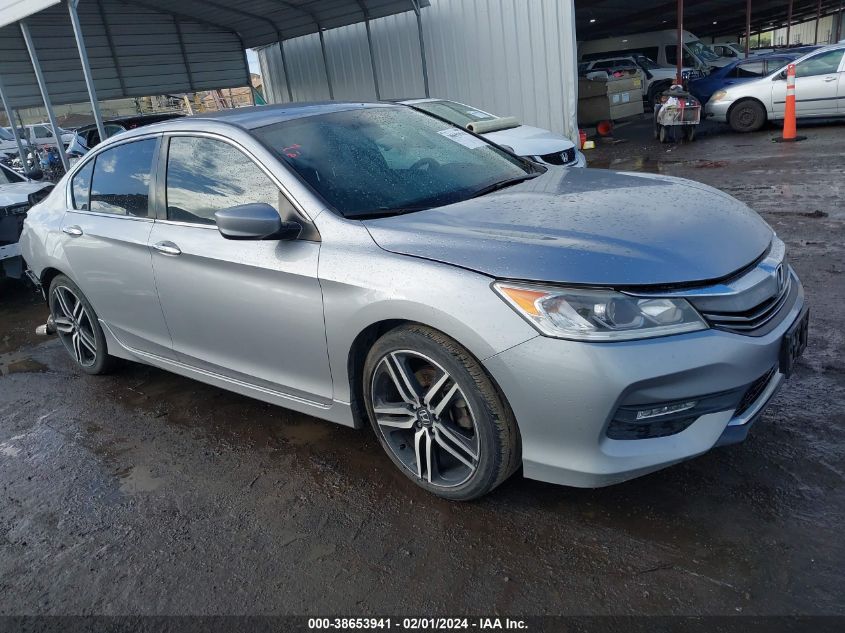 2016 HONDA ACCORD SPORT - 1HGCR2F52GA218531