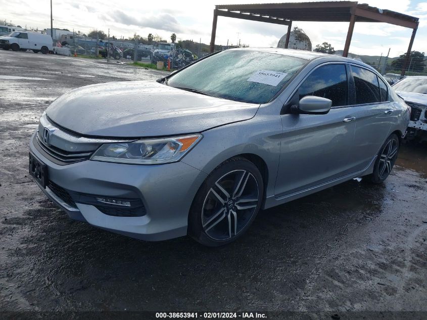 2016 HONDA ACCORD SPORT - 1HGCR2F52GA218531
