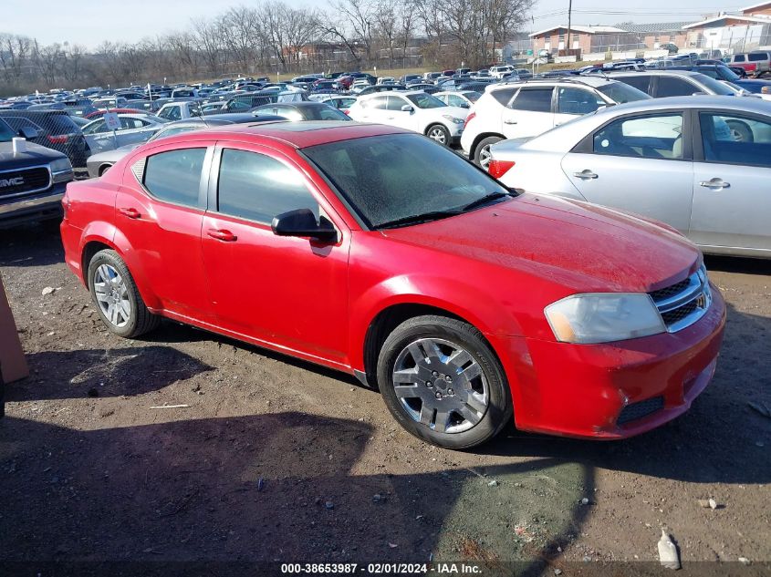 2013 DODGE AVENGER SE - 1C3CDZAB6DN631631