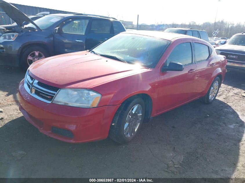 2013 DODGE AVENGER SE - 1C3CDZAB6DN631631