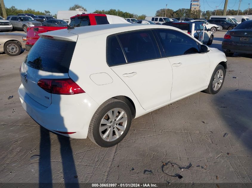 2015 VOLKSWAGEN GOLF TDI - 3VW2A7AU9FM082135
