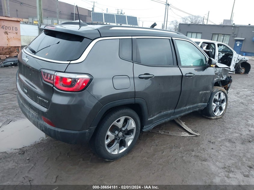 VIN 3C4NJDCB9JT398160 2018 JEEP COMPASS LIMITED