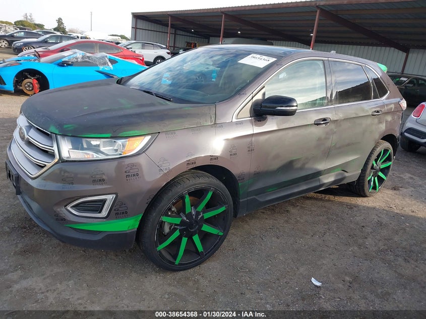 VIN 2FMPK4J9XHBB59188 2017 FORD EDGE SEL