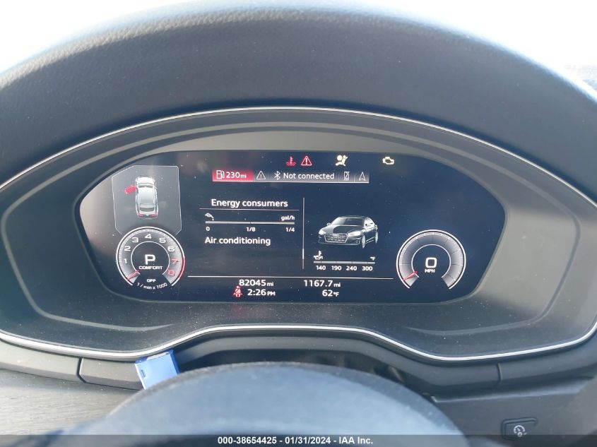 2020 AUDI A5 SPORTBACK PREMIUM PLUS 45 TFSI QUATTRO S TRONIC - WAUCNCF58LA005395