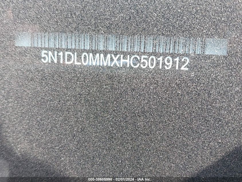 2017 INFINITI QX60 - 5N1DL0MMXHC501912