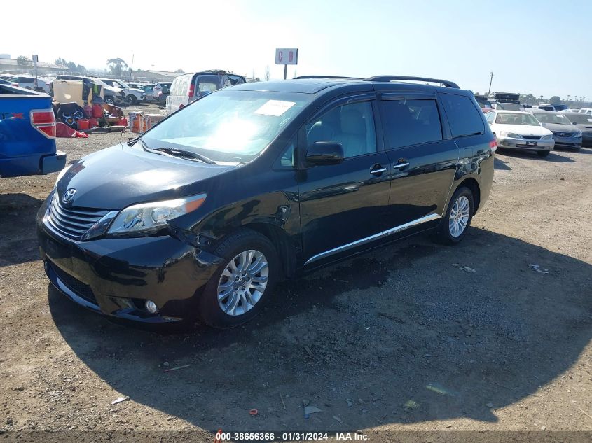 2014 TOYOTA SIENNA XLE V6 8 PASSENGER - 5TDYK3DCXES496111