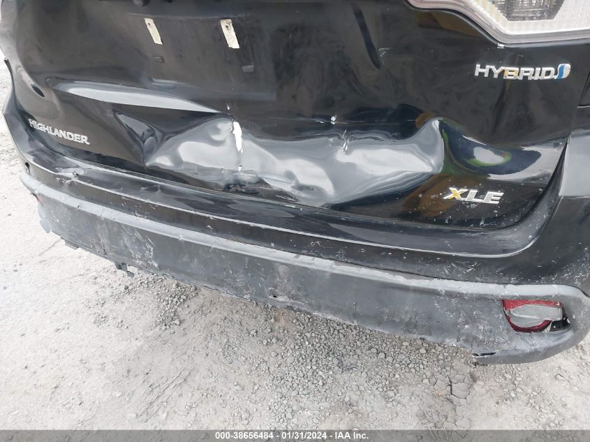2019 TOYOTA HIGHLANDER HYBRID XLE - 5TDJGRFH1KS054103
