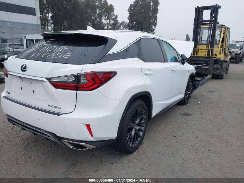 2019 LEXUS RX 350 F SPORT - 2T2ZZMCA2KC143965