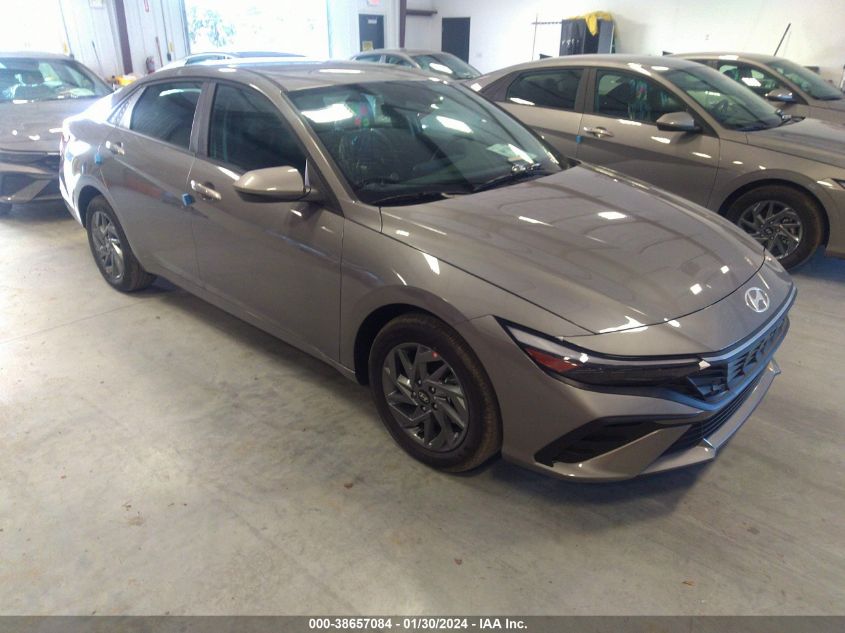 2024 HYUNDAI ELANTRA HYBRID BLUE - KMHLM4DJ8RU093055