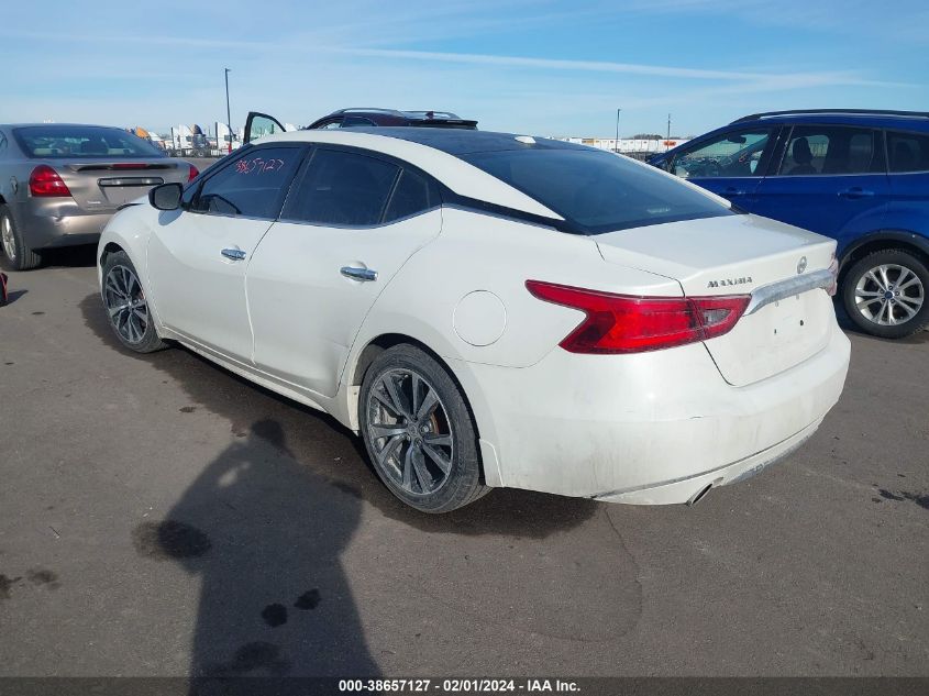 2018 NISSAN MAXIMA 3.5S/SV/SL/SR/PLAT - 1N4AA6AP1JC372758