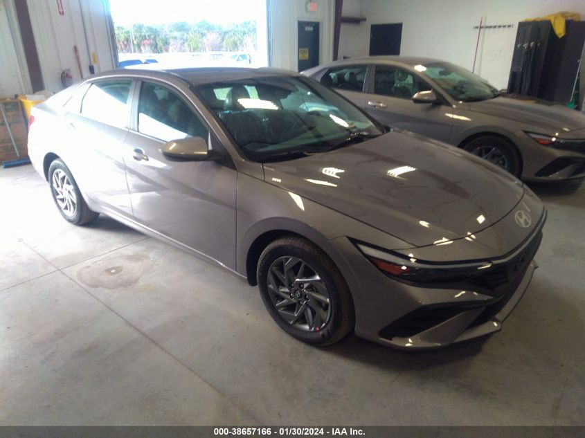 2024 HYUNDAI ELANTRA HYBRID BLUE - KMHLM4DJ5RU093174