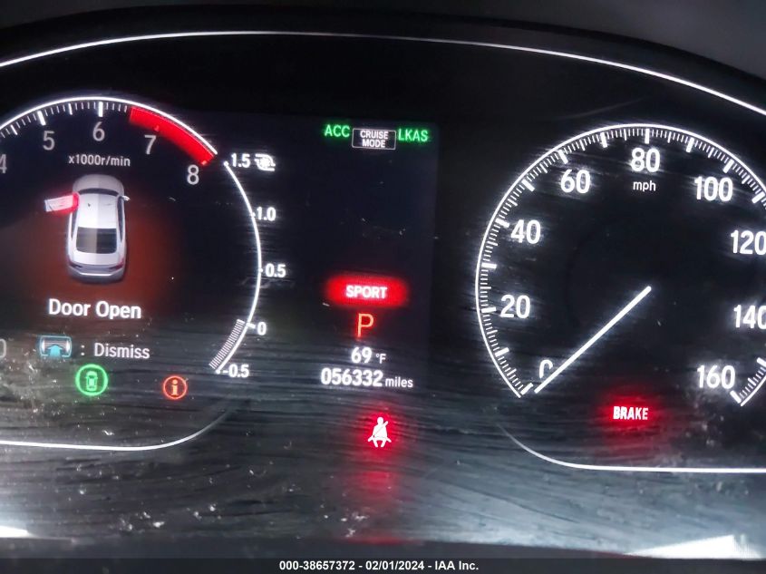 2019 HONDA ACCORD SPORT - 1HGCV1F36KA095121