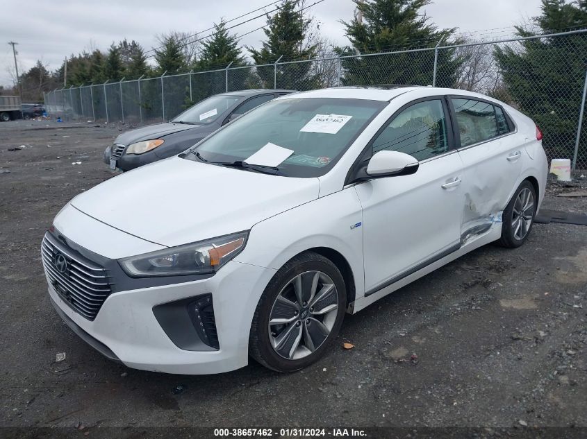 2018 HYUNDAI IONIQ HYBRID LIMITED - KMHC05LC7JU081522
