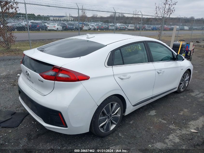 2018 HYUNDAI IONIQ HYBRID LIMITED - KMHC05LC7JU081522