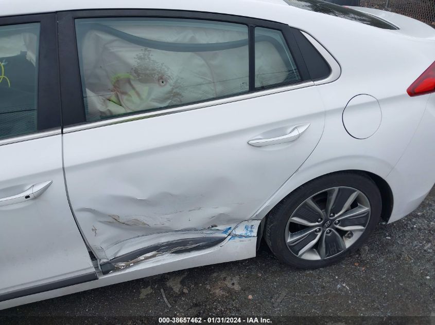 2018 HYUNDAI IONIQ HYBRID LIMITED - KMHC05LC7JU081522