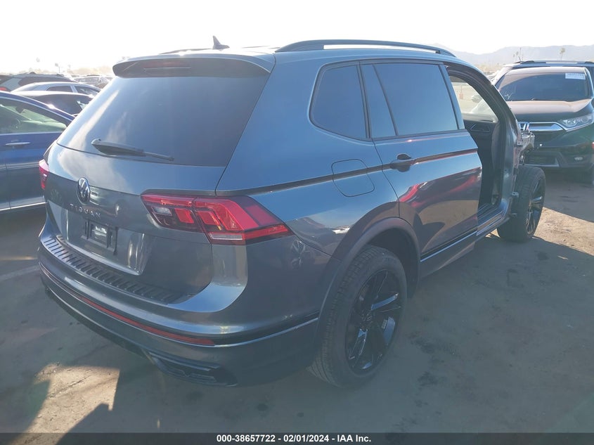 VIN 3VVCB7AXXPM025086 2023 VOLKSWAGEN TIGUAN 2.0T SE R-LINE BLACK