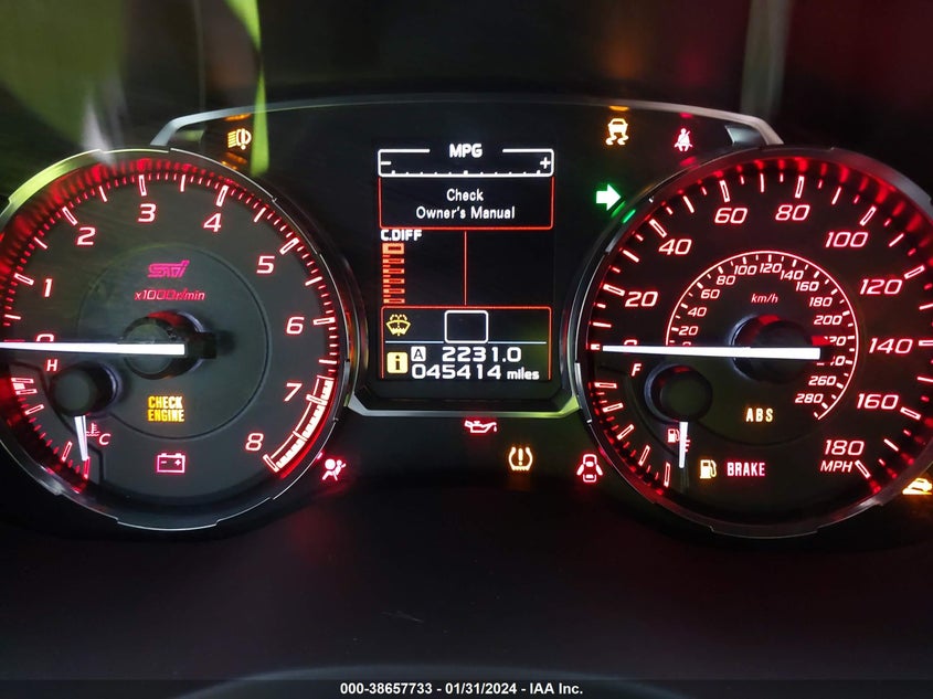 VIN JF1VA2V64H9837911 2017 SUBARU WRX STI