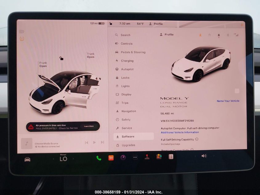 2021 TESLA MODEL Y - 5YJYGDEE8MF216289