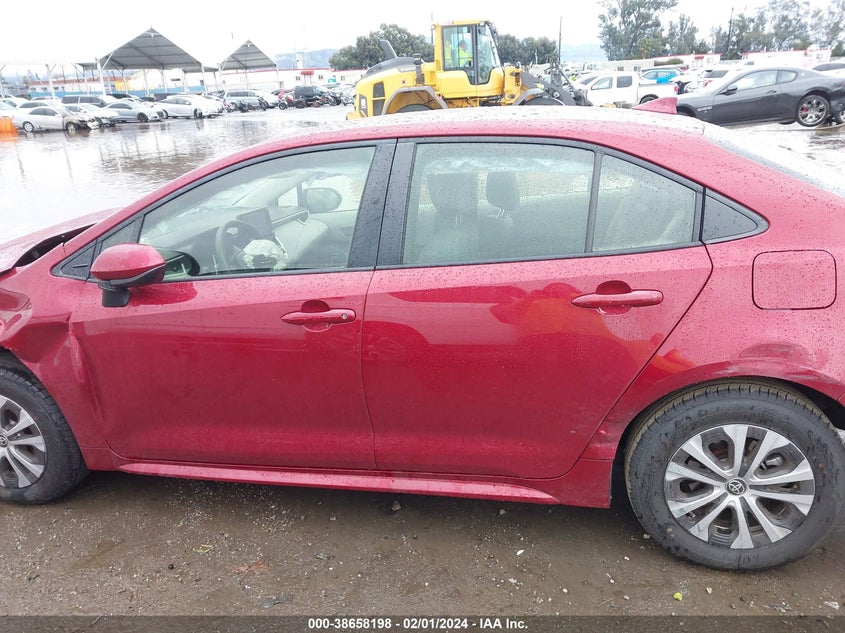 VIN JTDEAMDE7NJ058530 2022 TOYOTA COROLLA LE
