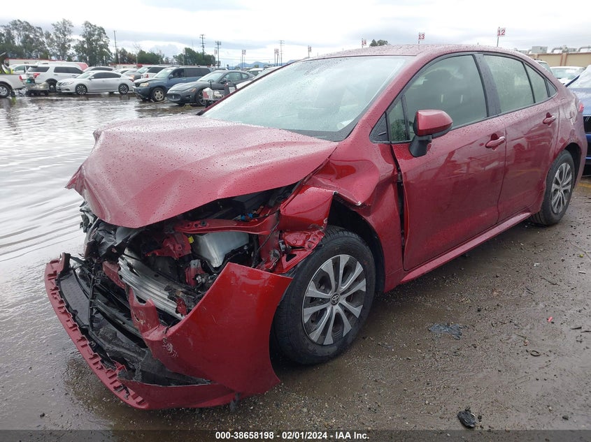 VIN JTDEAMDE7NJ058530 2022 TOYOTA COROLLA LE