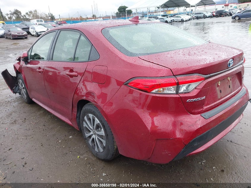 VIN JTDEAMDE7NJ058530 2022 TOYOTA COROLLA LE
