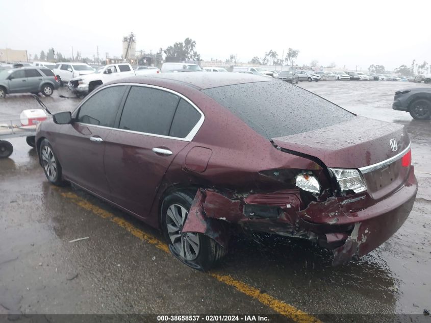 2013 HONDA ACCORD LX - 1HGCR2F34DA018924