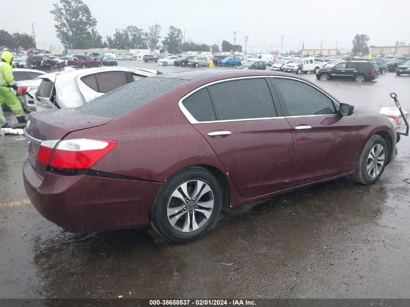 2013 HONDA ACCORD LX - 1HGCR2F34DA018924