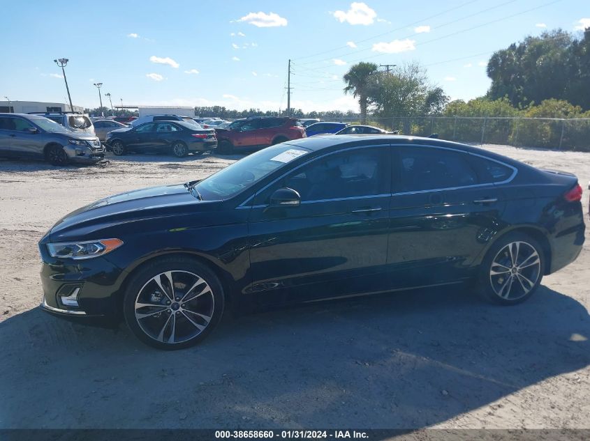 2019 FORD FUSION TITANIUM - 3FA6P0D93KR184440