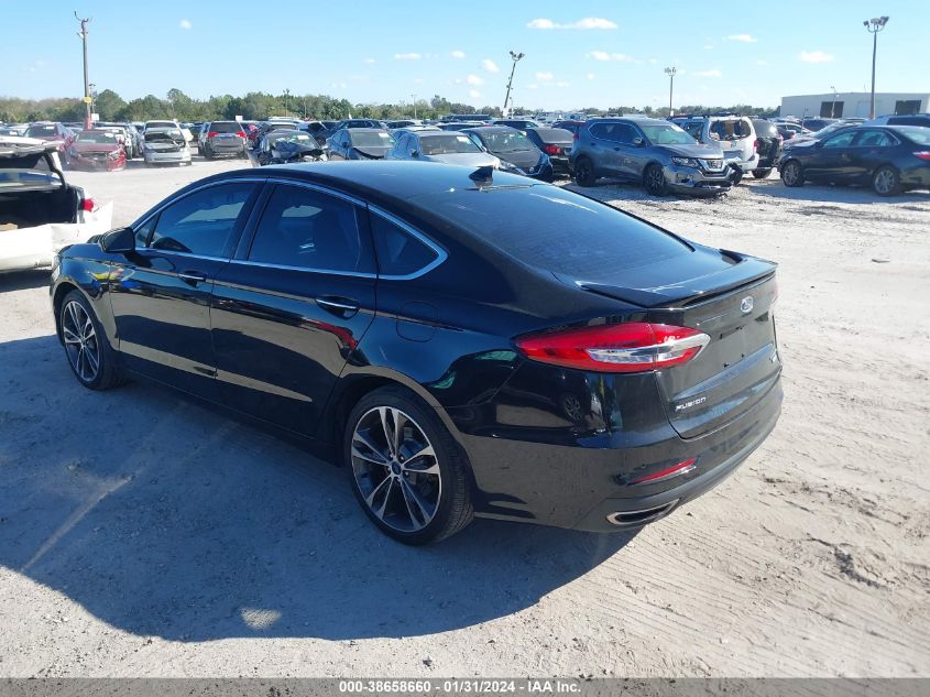 2019 FORD FUSION TITANIUM - 3FA6P0D93KR184440