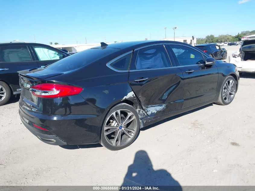 2019 FORD FUSION TITANIUM - 3FA6P0D93KR184440