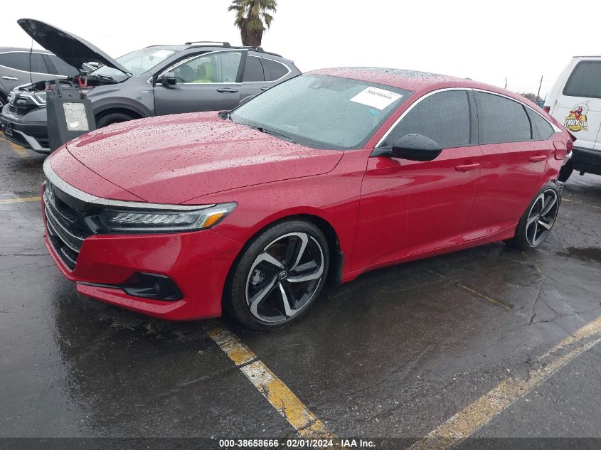 2022 HONDA ACCORD SPORT 2.0T - 1HGCV2F34NA011694