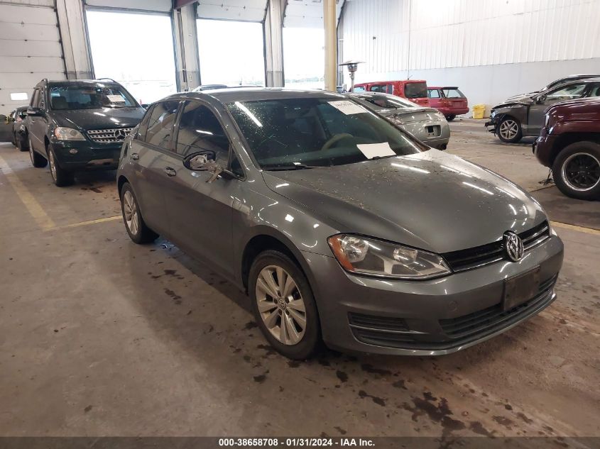 2015 VOLKSWAGEN GOLF TDI S 4-DOOR - 3VW2A7AU2FM098337