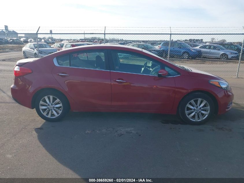 2014 KIA FORTE EX - KNAFX4A80E5115447