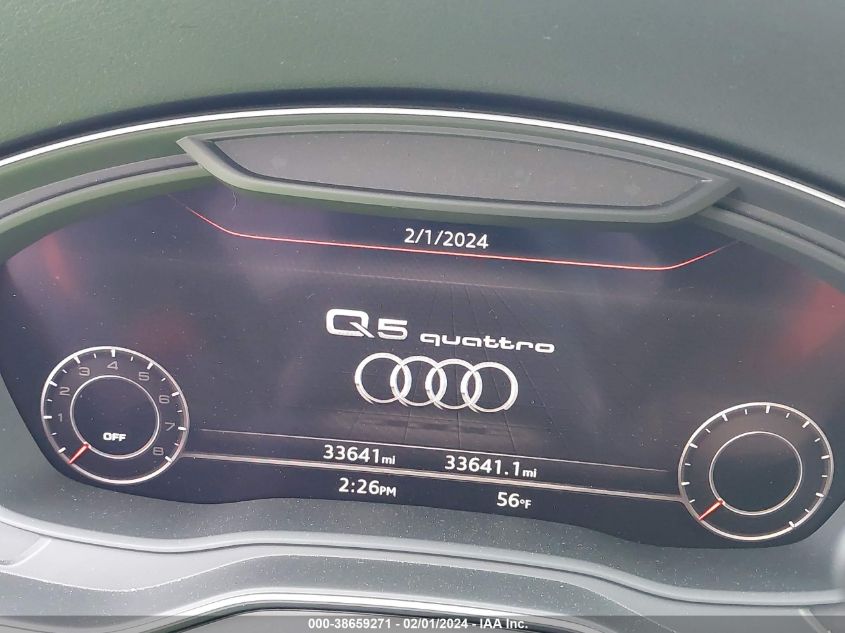 2018 AUDI Q5 2.0T PREMIUM/2.0T TECH PREMIUM - WA1BNAFY6J2207313