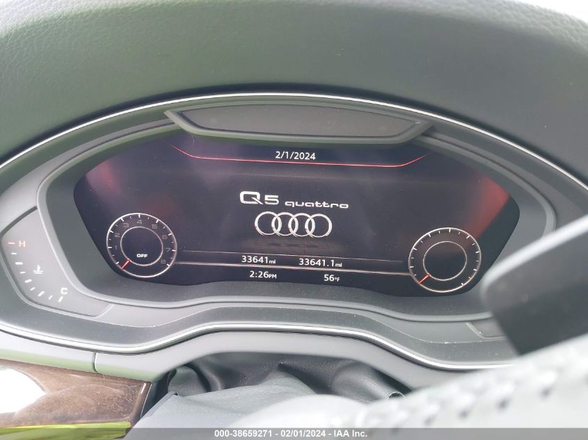 2018 AUDI Q5 2.0T PREMIUM/2.0T TECH PREMIUM - WA1BNAFY6J2207313