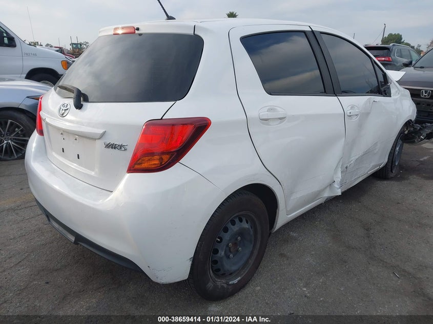 VIN VNKKTUD35HA075348 2017 TOYOTA YARIS L