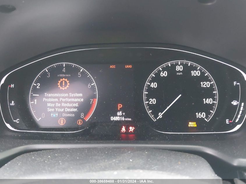 2019 HONDA ACCORD SPORT 2.0T - 1HGCV2F30KA031713