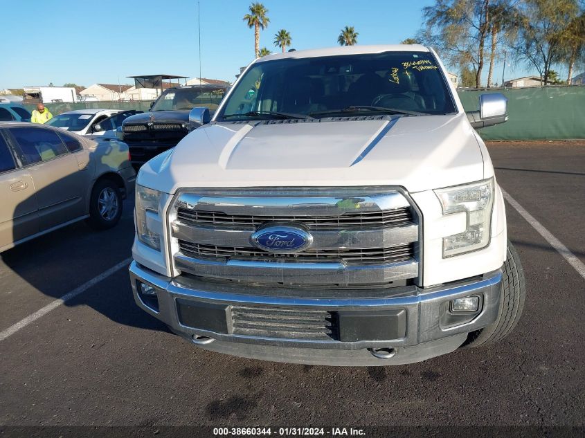 2016 FORD F-150 LARIAT - 1FTEW1EF4GKF70993