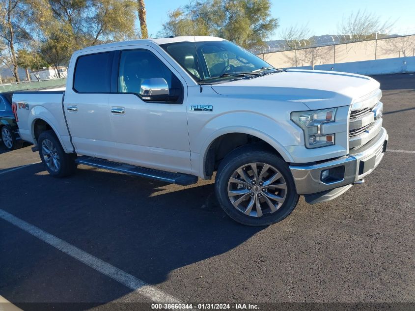 2016 FORD F-150 LARIAT - 1FTEW1EF4GKF70993