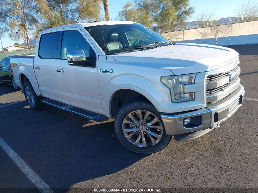 2016 FORD F-150 LARIAT - 1FTEW1EF4GKF70993