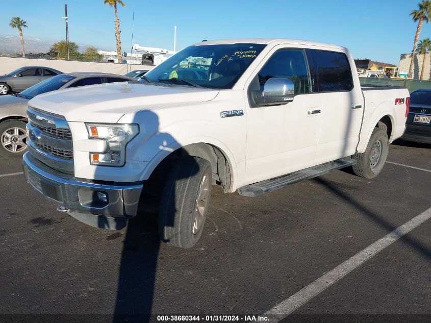 2016 FORD F-150 LARIAT - 1FTEW1EF4GKF70993