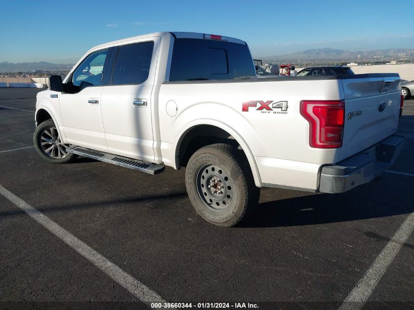 2016 FORD F-150 LARIAT - 1FTEW1EF4GKF70993