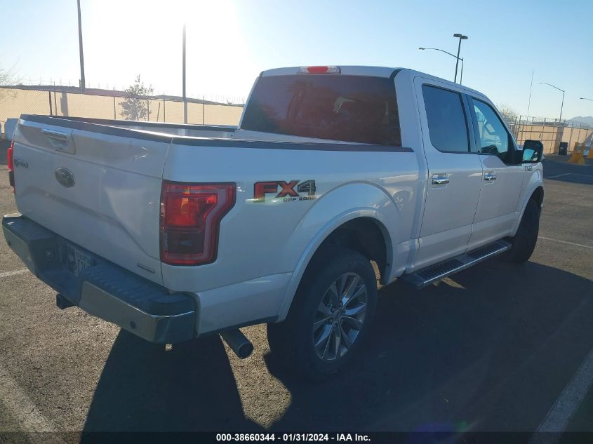 2016 FORD F-150 LARIAT - 1FTEW1EF4GKF70993